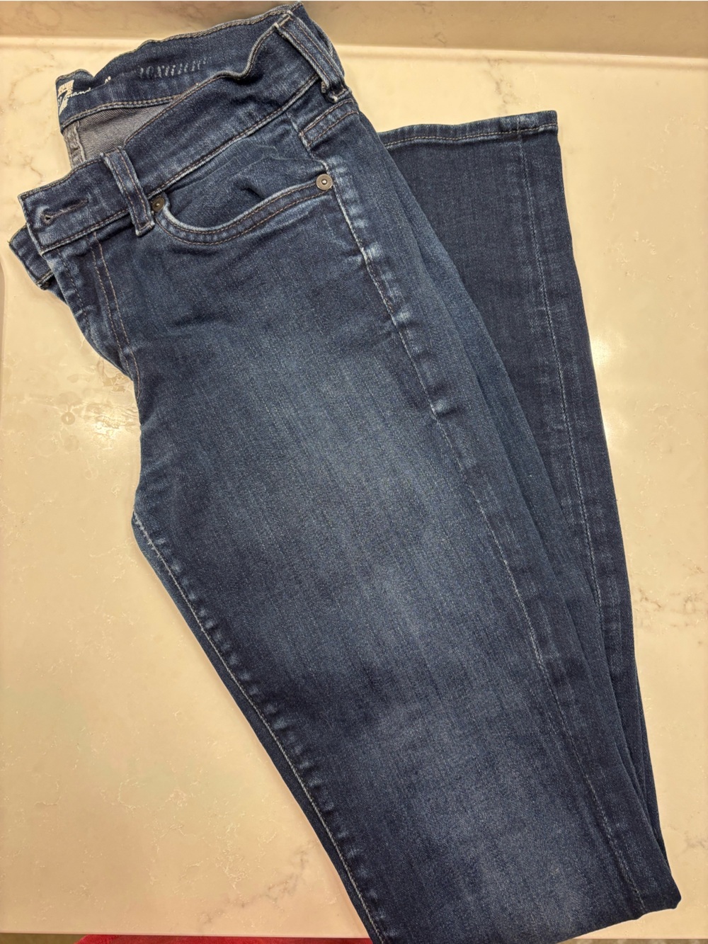 7 For All Mankind dark-wash jeans